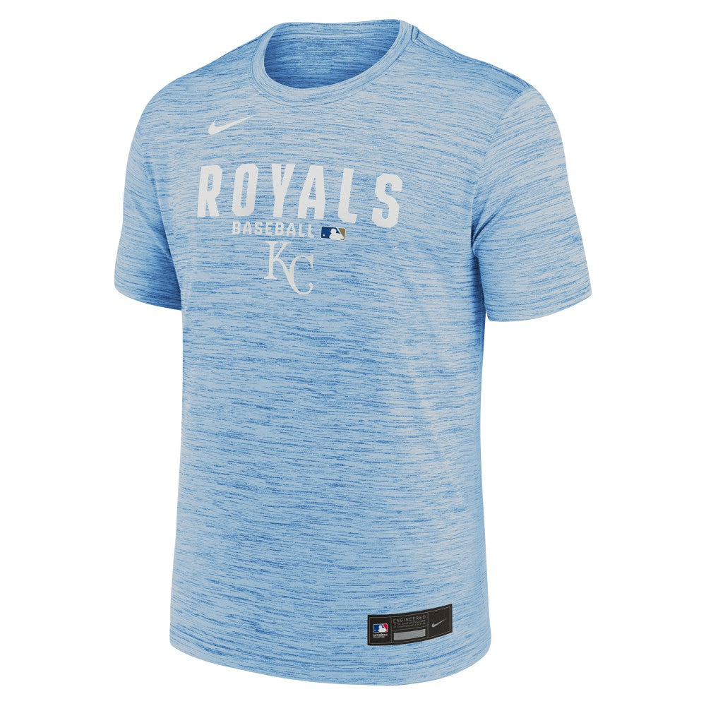 Kansas City Royals Authentic Collection Velocity Dri-FIT T-Shirt Light Blue | Nike