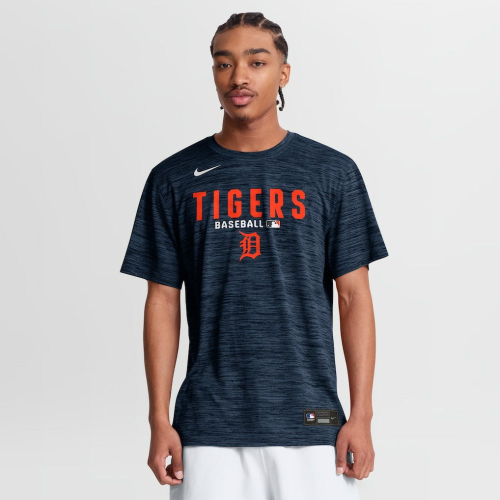 Detroit Tigers Authentic Collection Velocity Dri-FIT T-Shirt Navy | Nike