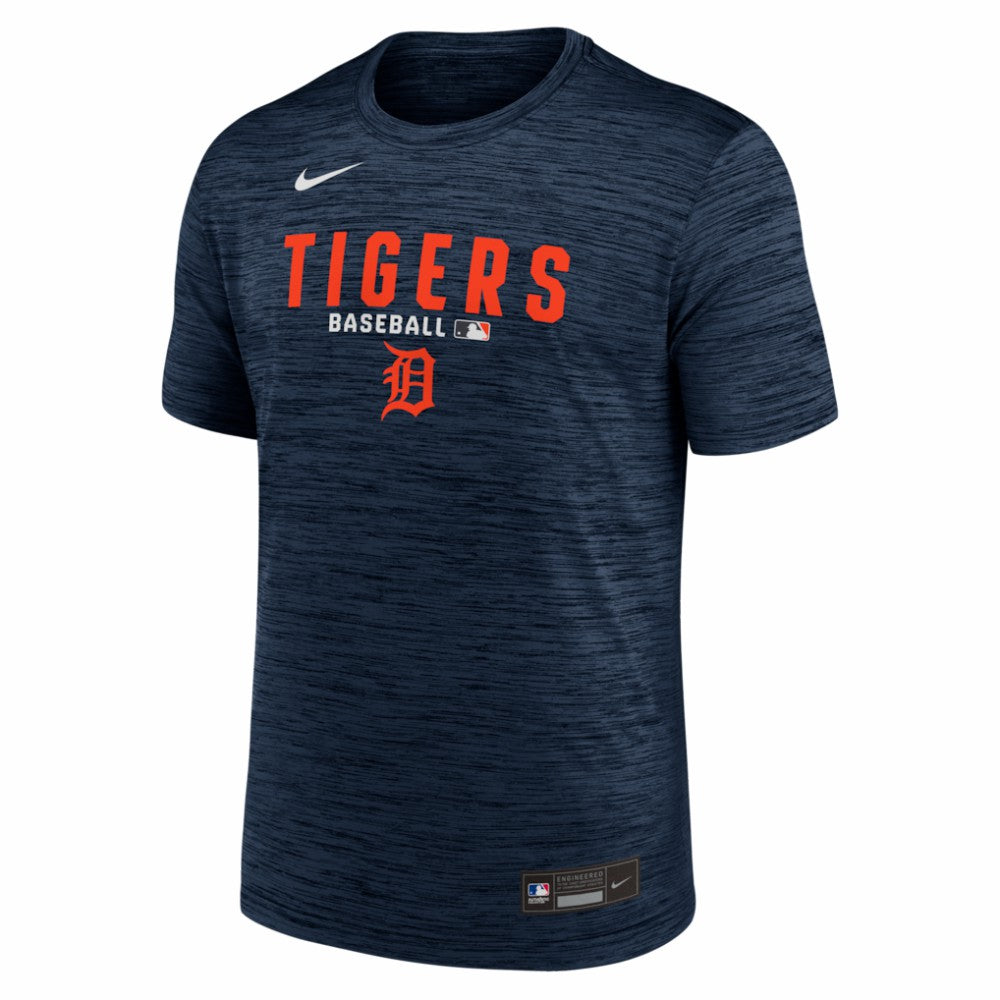 Detroit Tigers Authentic Collection Velocity Dri-FIT T-Shirt Navy | Nike