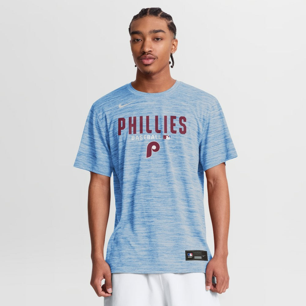 Philadelphia Phillies Authentic Collection Velocity Dri-FIT T-Shirt Light Blue | Nike