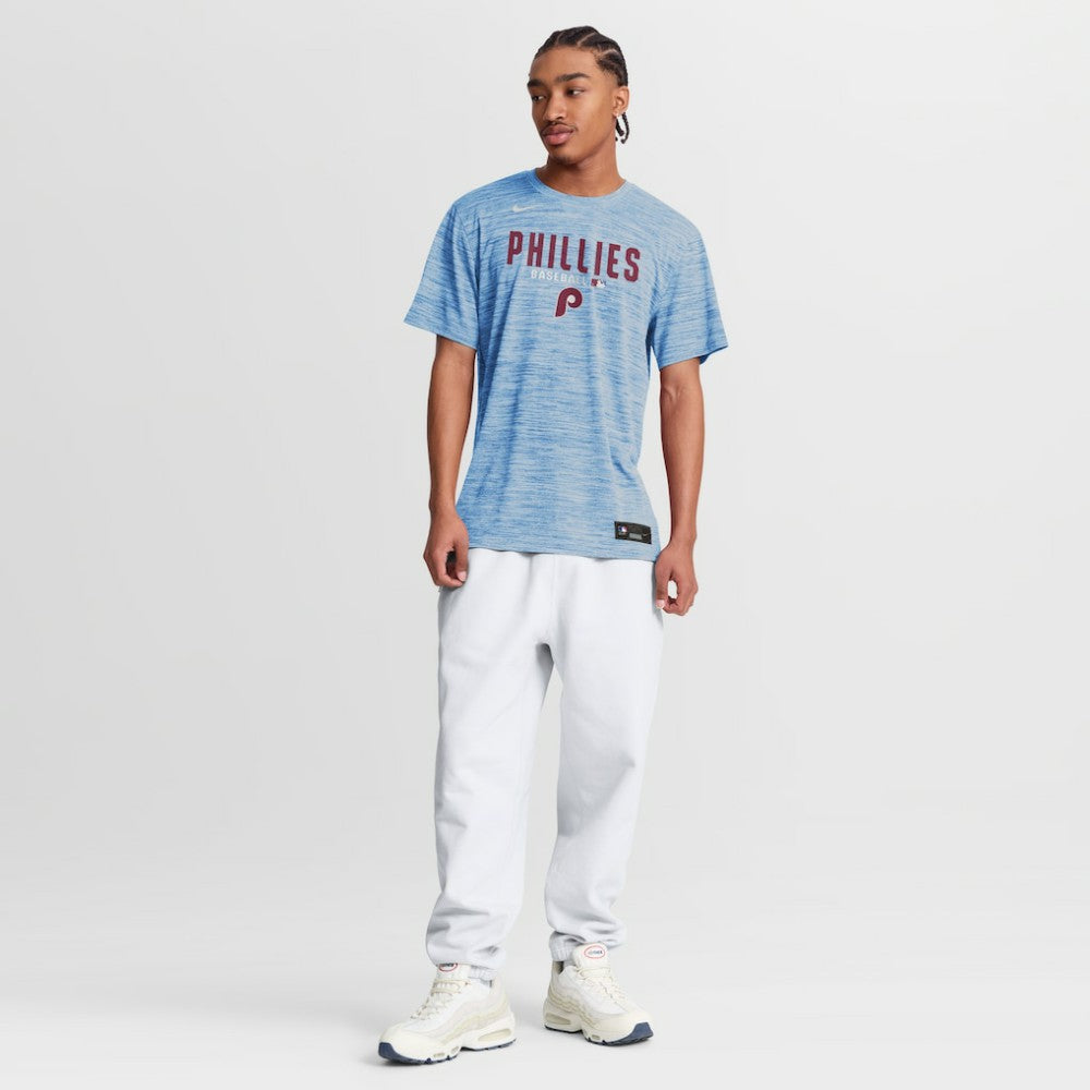 Philadelphia Phillies Authentic Collection Velocity Dri-FIT T-Shirt Light Blue | Nike