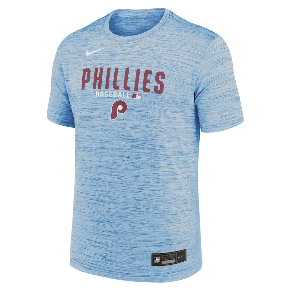 Philadelphia Phillies Authentic Collection Velocity Dri-FIT T-Shirt Light Blue | Nike