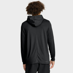 New York Mets Authentic Collection Dri-FIT Long Sleeve Hooded T-Shirt Black | Nike