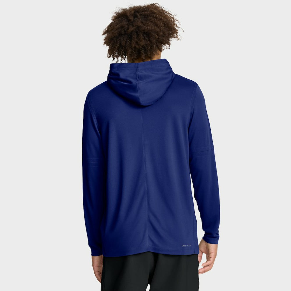 Los Angeles Dodgers Authentic Collection Dri-FIT Long Sleeve Hooded T-Shirt Royal | Nike