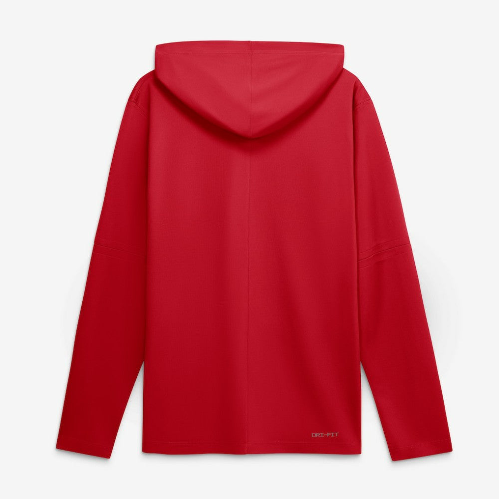 Los Angeles Angels Authentic Collection Dri-FIT Long Sleeve Hooded T-Shirt Red | Nike
