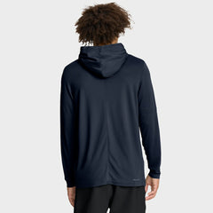 Atlanta Braves Authentic Collection Dri-FIT Long Sleeve Hooded T-Shirt Navy | Nike