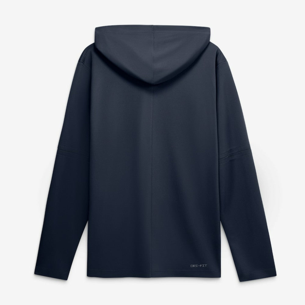 Atlanta Braves Authentic Collection Dri-FIT Long Sleeve Hooded T-Shirt Navy | Nike