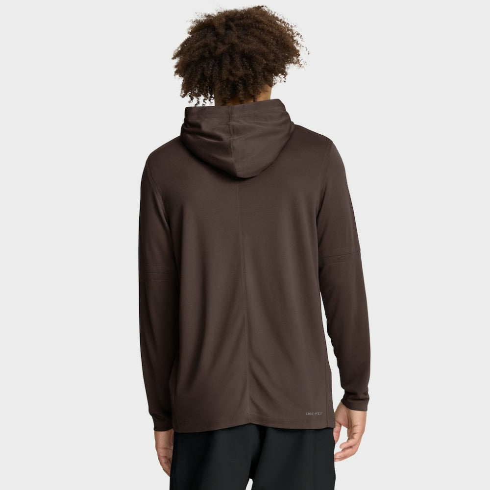 San Diego Padres Authentic Collection Dri-FIT Long Sleeve Hooded T-Shirt Brown | Nike