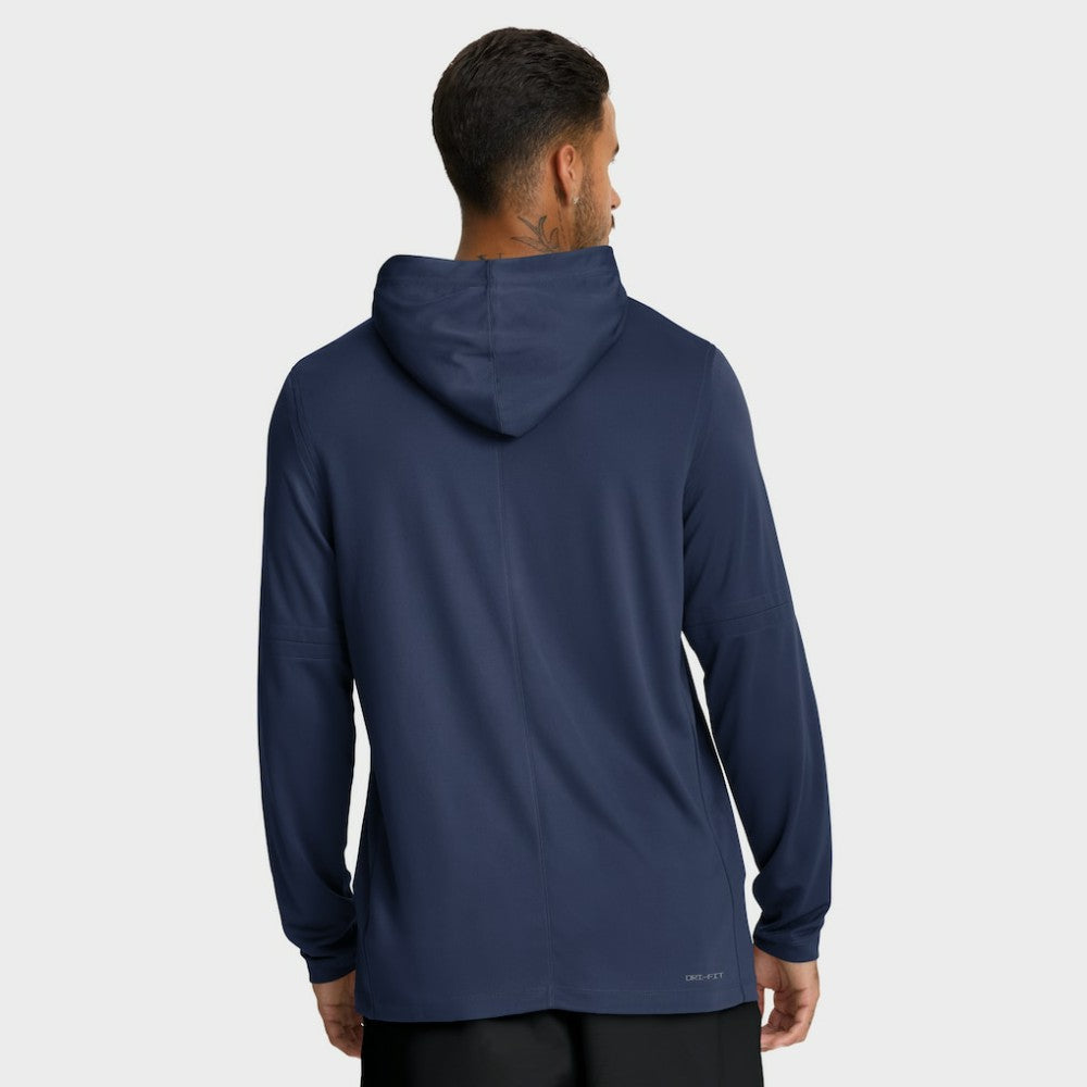 Seattle Mariners Authentic Collection Dri-FIT Long Sleeve Hooded T-Shirt Navy | Nike