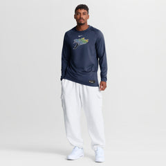 Tampa Bay Rays Authentic Collection Game Time Raglan Long Sleeve T-Shirt Navy | Nike
