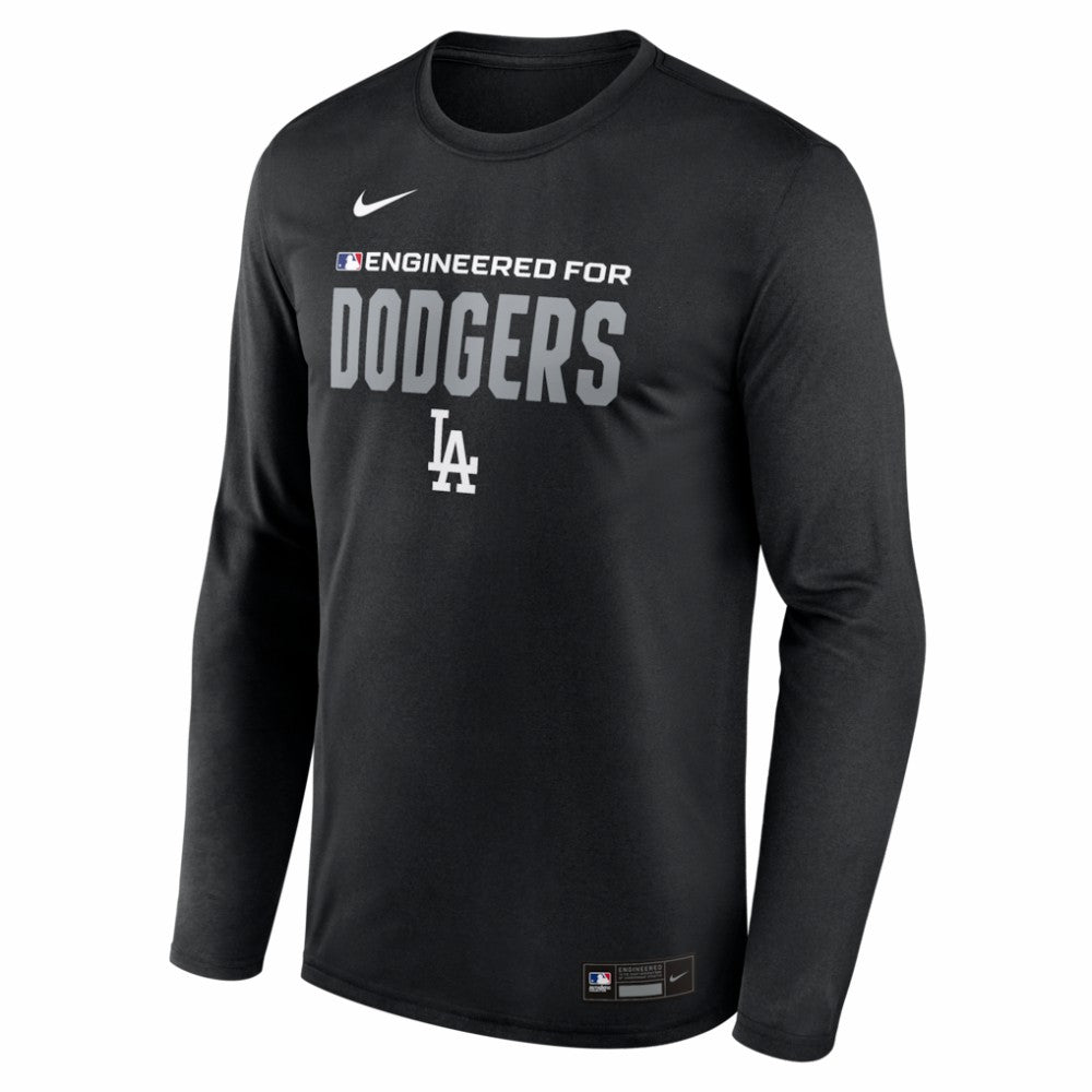 Los Angeles Dodgers Authentic Collection Legend Dri-FIT Long Sleeve T-Shirt Black | Nike