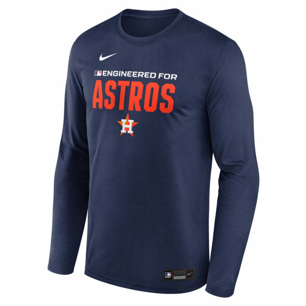 Houston Astros Authentic Collection Legend Dri-FIT Long Sleeve T-Shirt Navy | Nike