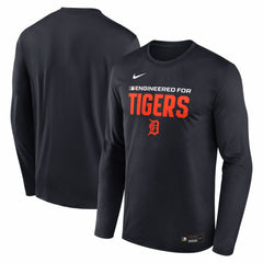 Detroit Tigers Authentic Collection Legend Dri-FIT Long Sleeve T-Shirt Navy | Nike