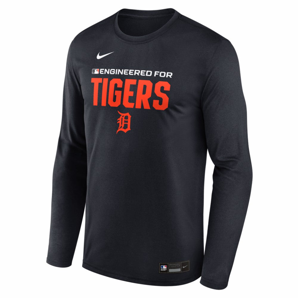Detroit Tigers Authentic Collection Legend Dri-FIT Long Sleeve T-Shirt Navy | Nike
