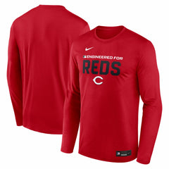 Cincinnati Reds Authentic Collection Legend Dri-FIT Long Sleeve T-Shirt Red | Nike