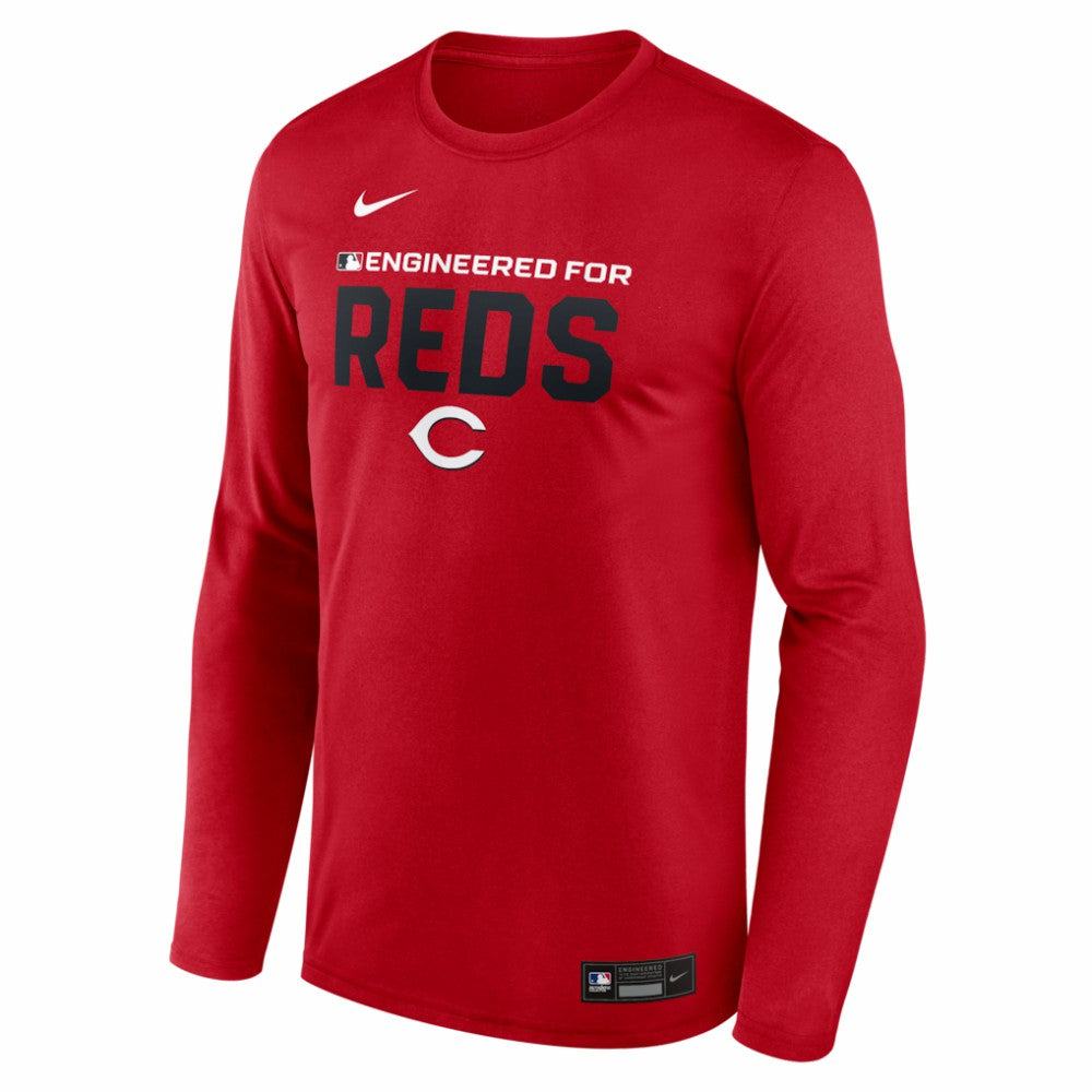 Cincinnati Reds Authentic Collection Legend Dri-FIT Long Sleeve T-Shirt Red | Nike