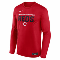 Cincinnati Reds Authentic Collection Legend Dri-FIT Long Sleeve T-Shirt Red | Nike