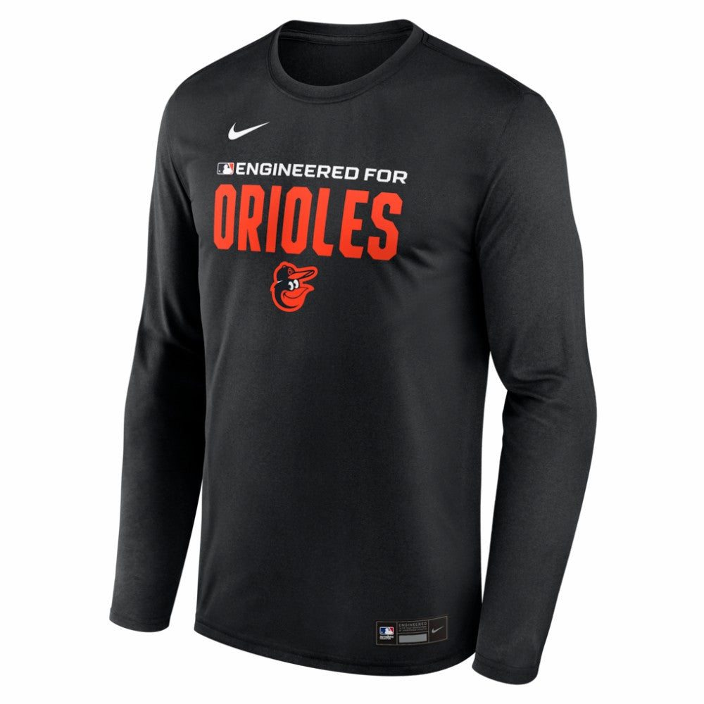 Baltimore Orioles Authentic Collection Legend Dri-FIT Long Sleeve T-Shirt Black | Nike