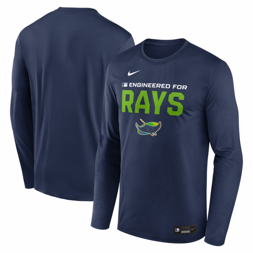 Tampa Bay Rays Authentic Collection Legend Dri-FIT Long Sleeve T-Shirt Navy | Nike