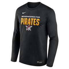 Pittsburgh Pirates Authentic Collection Legend Dri-FIT Long Sleeve T-Shirt Black | Nike