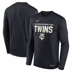 Minnesota Twins Authentic Collection Legend Dri-FIT Long Sleeve T-Shirt Navy | Nike