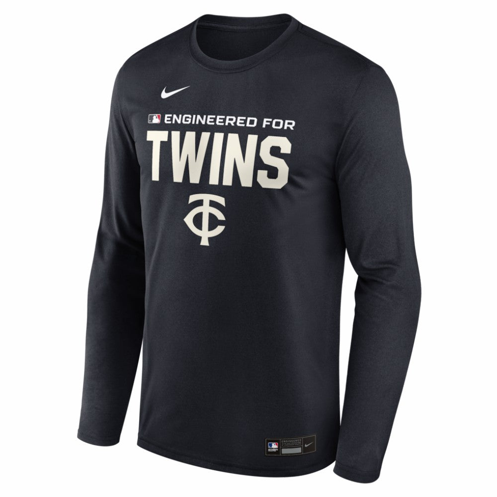 Minnesota Twins Authentic Collection Legend Dri-FIT Long Sleeve T-Shirt Navy | Nike