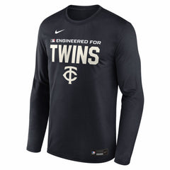 Minnesota Twins Authentic Collection Legend Dri-FIT Long Sleeve T-Shirt Navy | Nike