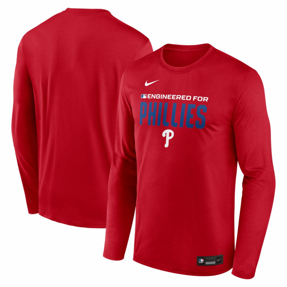 Philadelphia Phillies Authentic Collection Legend Dri-FIT Long Sleeve T-Shirt Red | Nike