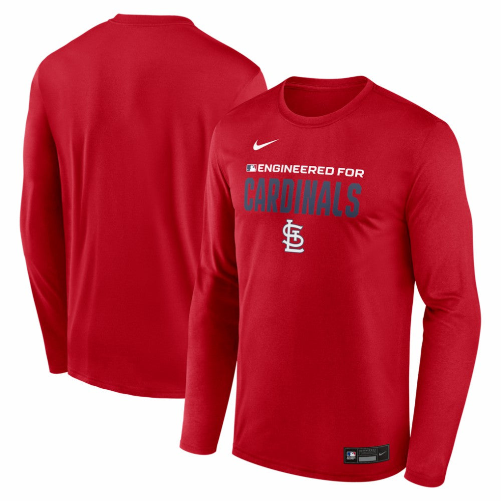 St. Louis Cardinals Authentic Collection Legend Dri-FIT Long Sleeve T-Shirt Red | Nike