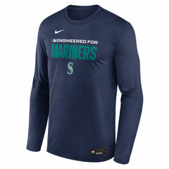 Seattle Mariners Authentic Collection Legend Dri-FIT Long Sleeve T-Shirt Navy | Nike