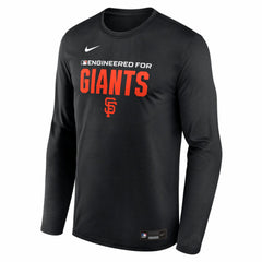 San Francisco Giants Authentic Collection Legend Dri-FIT Long Sleeve T-Shirt Black | Nike
