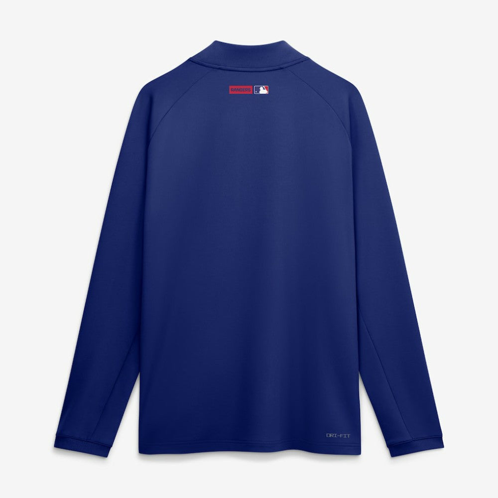 Texas Rangers Authentic Collection Dri-FIT Raglan Half-Zip Pullover Royal | Nike