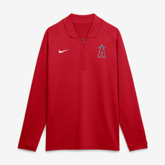 Los Angeles Angels Authentic Collection Dri-FIT Raglan Half-Zip Pullover Red | Nike