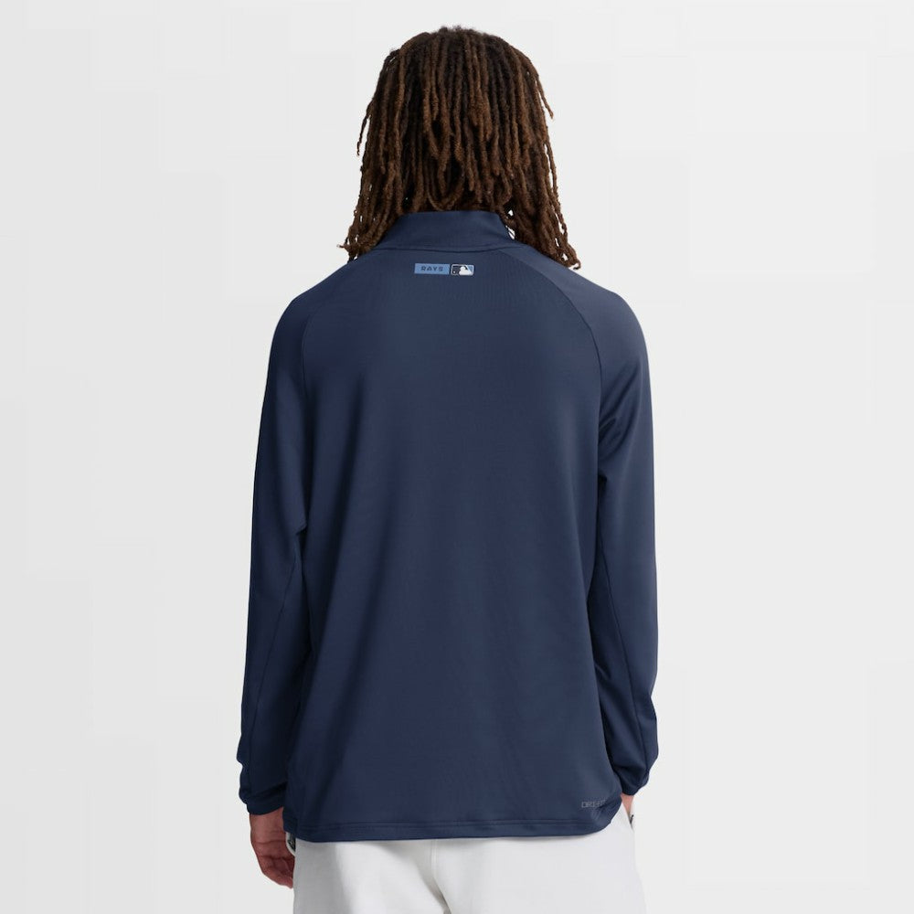 Tampa Bay Rays Authentic Collection Dri-FIT Raglan Half-Zip Pullover Navy | Nike