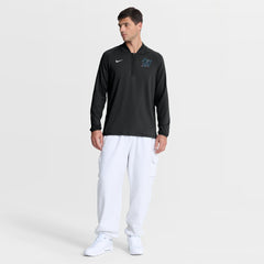 Miami Marlins Authentic Collection Dri-FIT Raglan Half-Zip Pullover Black | Nike