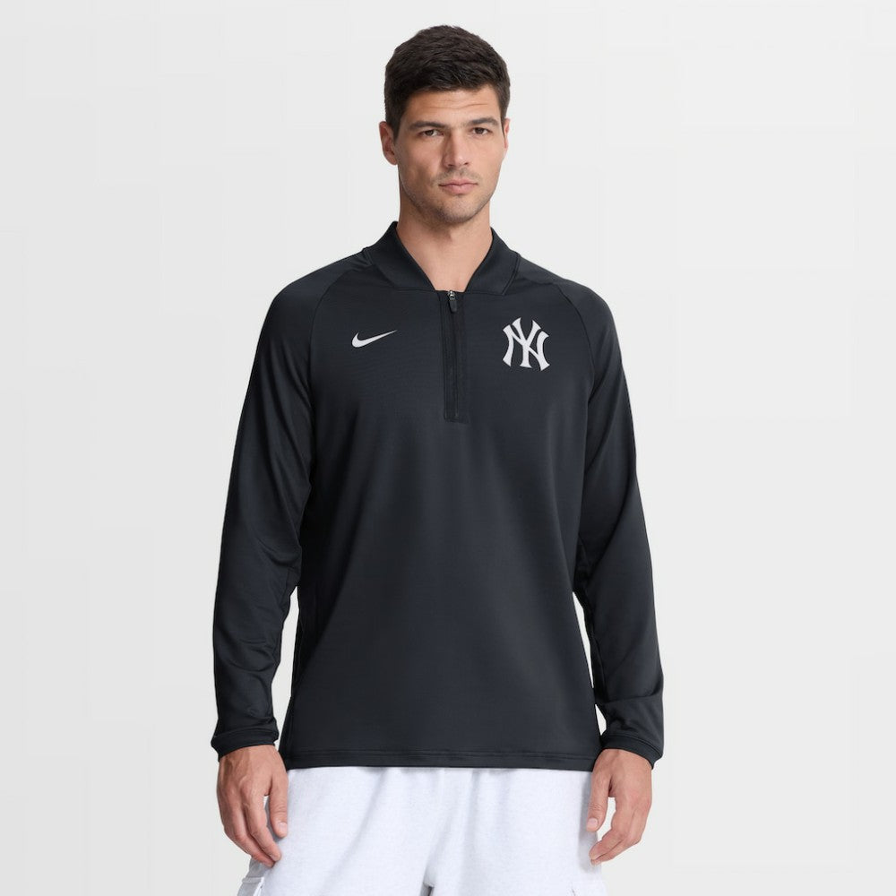 New York Yankees Authentic Collection Dri-FIT Raglan Half-Zip Pullover Navy | Nike