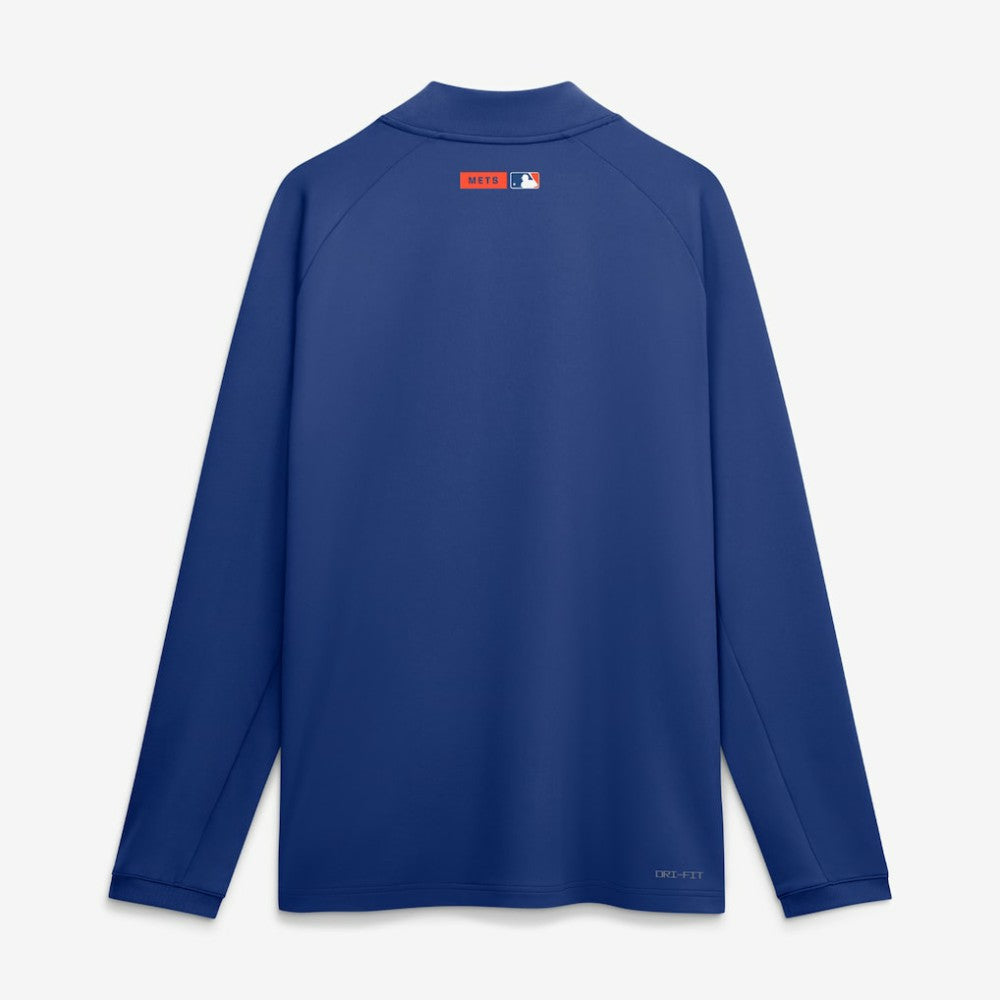 New York Mets Authentic Collection Dri-FIT Raglan Half-Zip Pullover Royal | Nike
