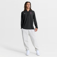 New York Mets Authentic Collection Dri-FIT Raglan Half-Zip Pullover Black | Nike