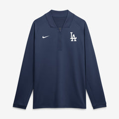Los Angeles Dodgers Authentic Collection Dri-FIT Raglan Half-Zip Pullover Navy | Nike