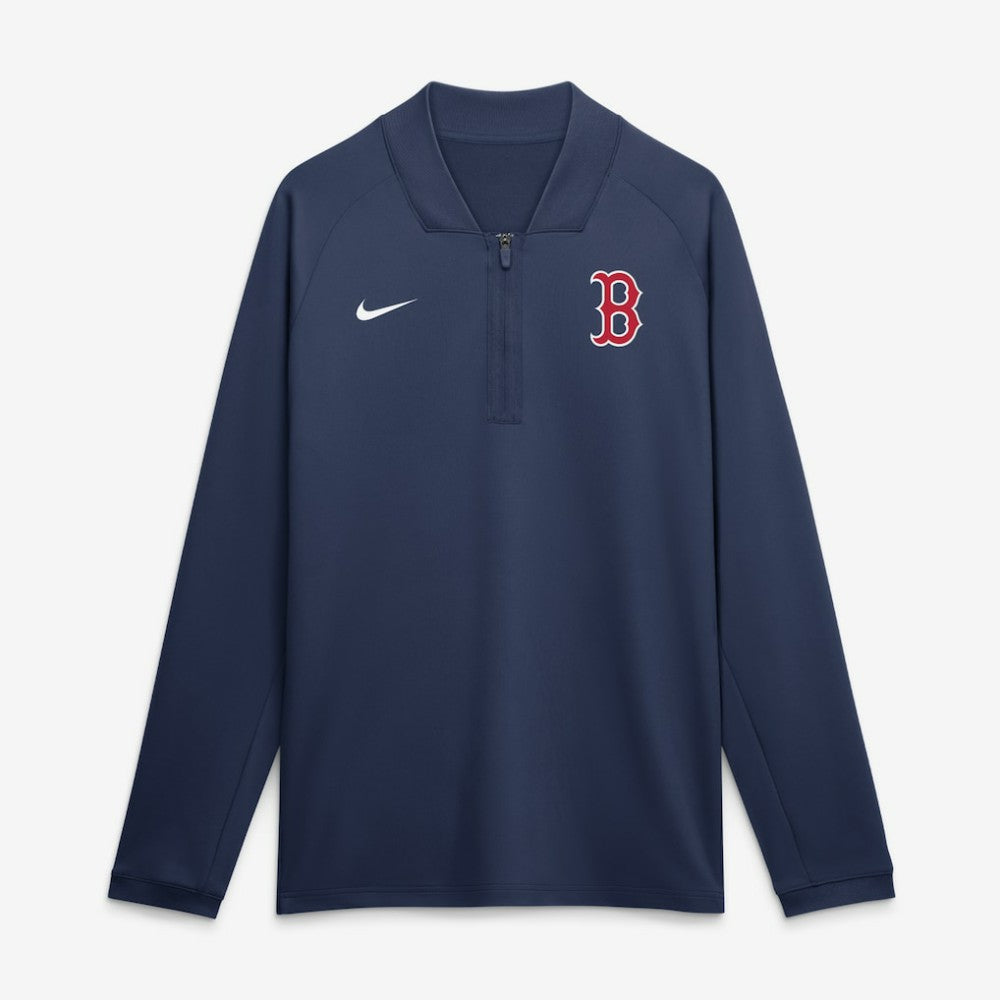 Boston Red Sox Authentic Collection Dri-FIT Raglan Half-Zip Pullover Navy | Nike