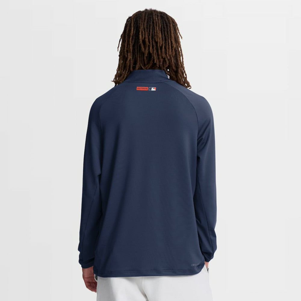 Houston Astros Authentic Collection Dri-FIT Raglan Half-Zip Pullover Navy | Nike