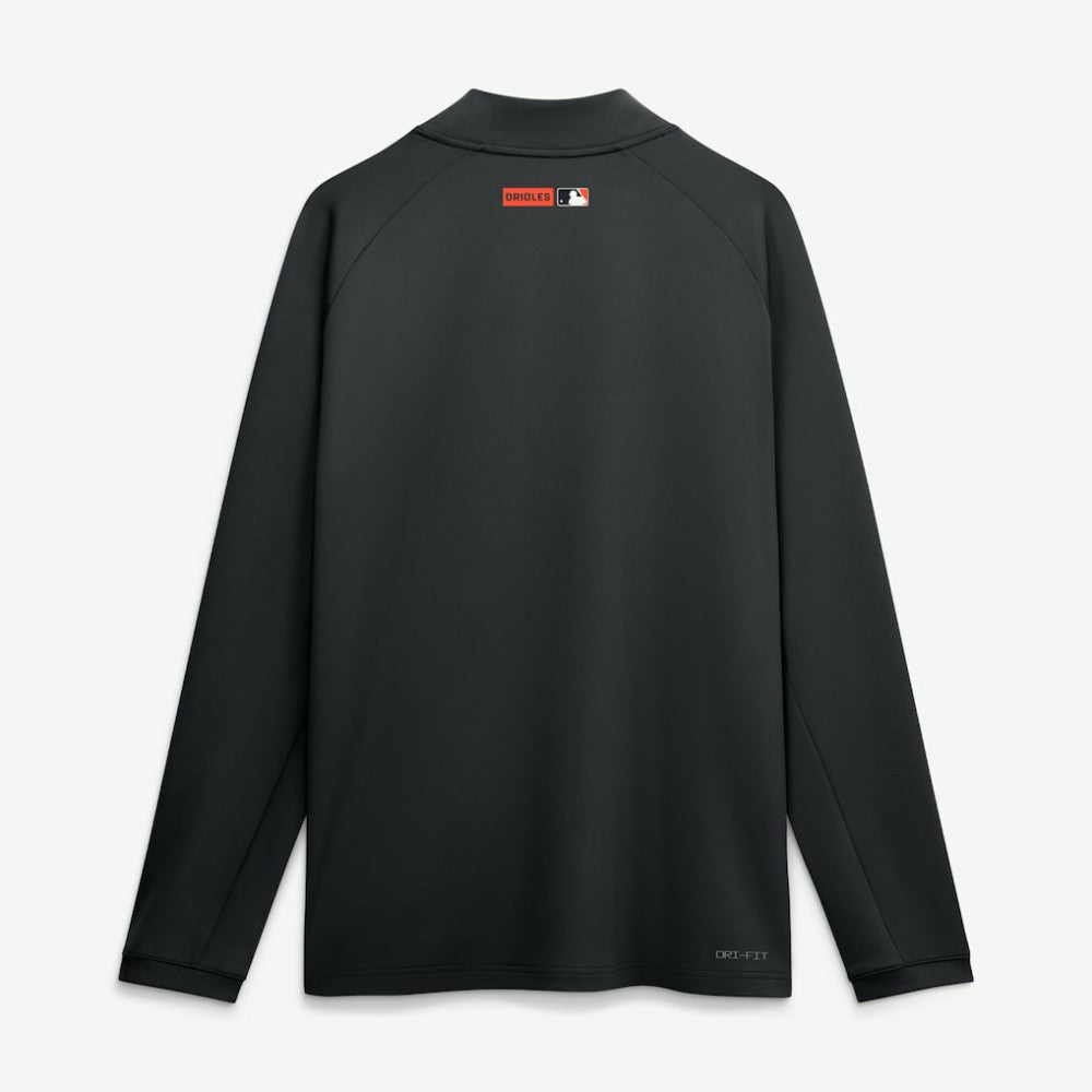 Baltimore Orioles Authentic Collection Dri-FIT Raglan Half-Zip Pullover Black | Nike