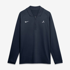 Atlanta Braves Authentic Collection Dri-FIT Raglan Half-Zip Pullover Navy | Nike