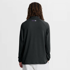 Colorado Rockies Authentic Collection Dri-FIT Raglan Half-Zip Pullover Black | Nike