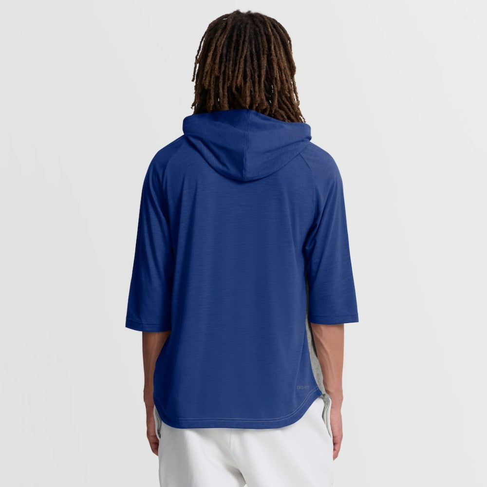 Kansas City Royals Authentic Collection Flux Dri-FIT Raglan 3/4-Sleeve Hooded T-Shirt Gray | Nike