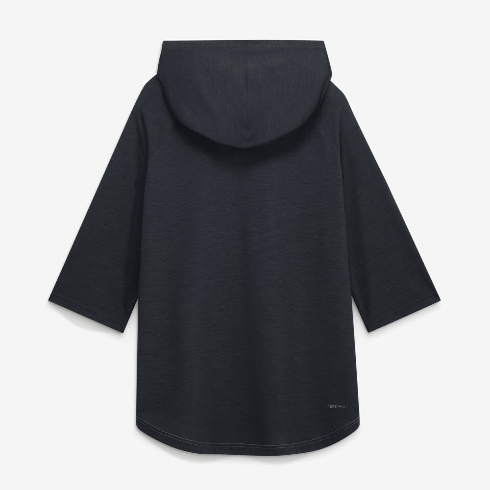 Cleveland Guardians Authentic Collection Flux Dri-FIT Raglan 3/4-Sleeve Hooded T-Shirt Gray | Nike