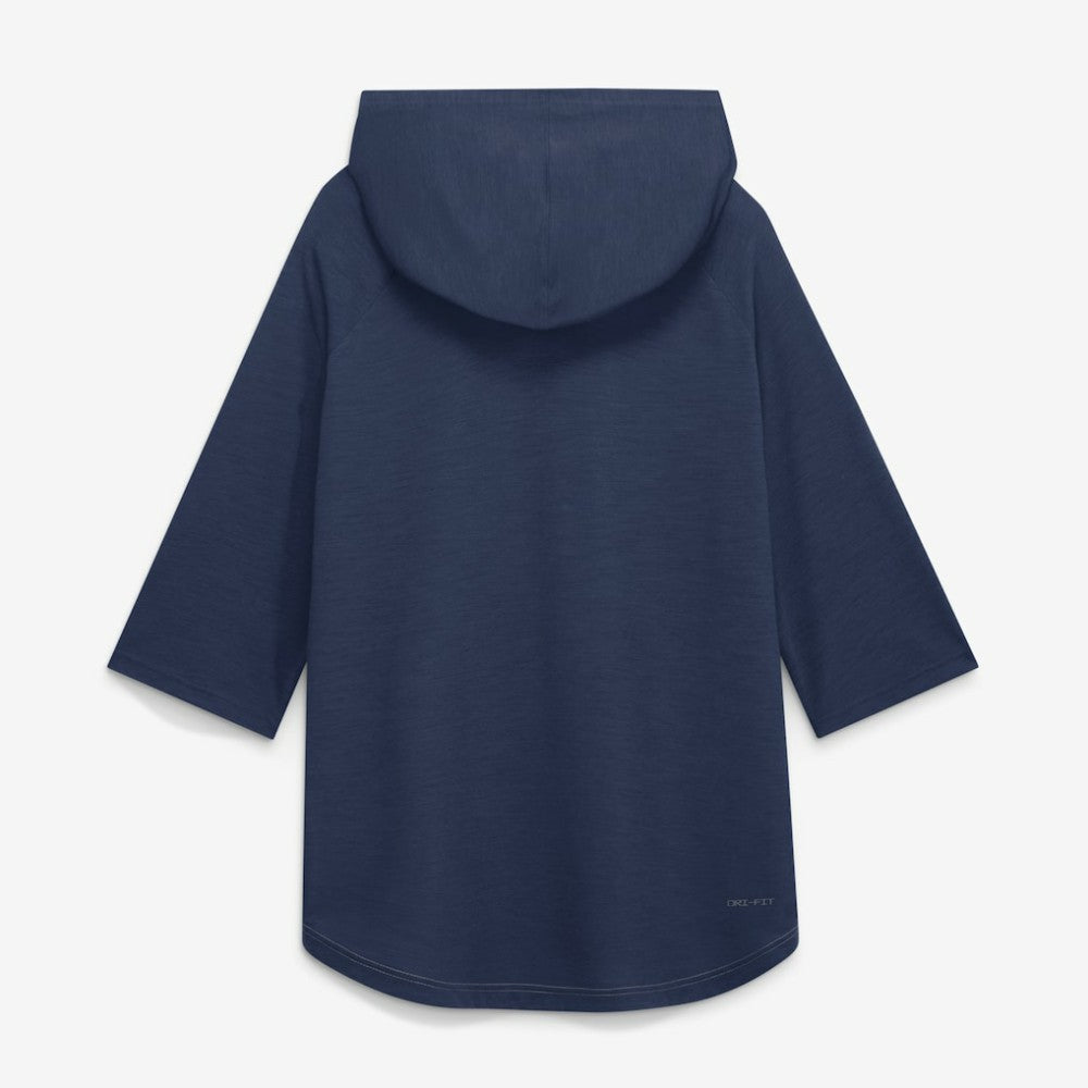Tampa Bay Rays Authentic Collection Flux Dri-FIT Raglan 3/4-Sleeve Hooded T-Shirt Gray | Nike