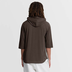 San Diego Padres Authentic Collection Flux Dri-FIT Raglan 3/4-Sleeve Hooded T-Shirt Gray | Nike