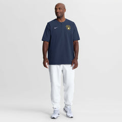Milwaukee Brewers Authentic Collection Dri-FIT Quarter-Zip Windshirt Navy | Nike