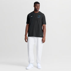Miami Marlins Authentic Collection Dri-FIT Quarter-Zip Windshirt Black | Nike